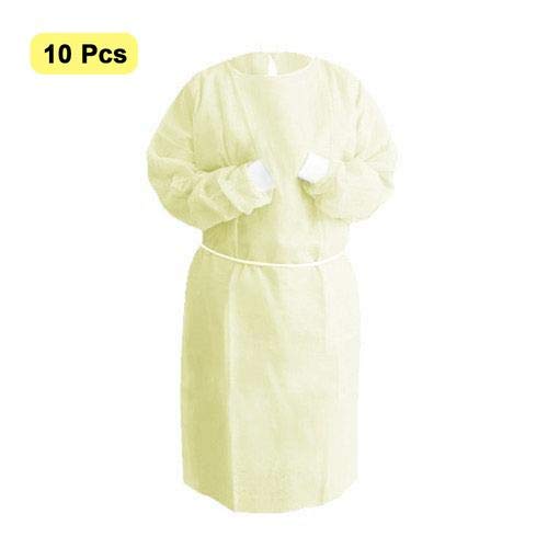 magent Isolation Gowns - Disposable, Non-Woven, La//te X Free, SplashResistant, E//lastic K//nit Cuff Gowns(Universal Quantity, 10 Per Case/150cm Long