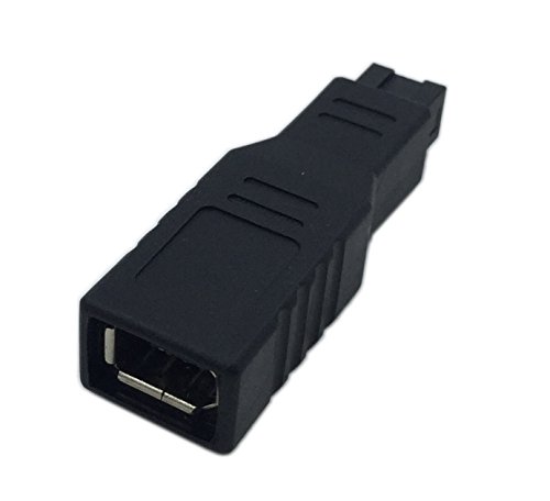 CERRXIAN FireWire IEEE 1394 Type A 400 6 Pin Female to 1394 Type B 800 9 Pin Male Data Transfer Adapter Converter