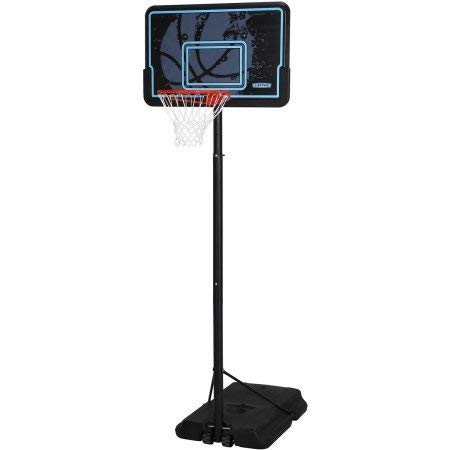 Basketball 44 Backboard System Portable Hoop Adjustable Rim Goal Court Spalding