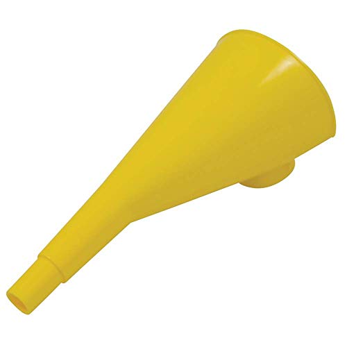 Eagle F-15 HDPE 10' Poly Funnel for Metal Type I Safety Cans, 4' Height, 8' Width, 9' Length,Yellow(2-Pack)