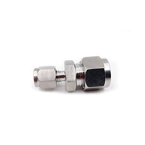 Metalwork 304 Stainless Steel Reducing Compression Tube Fitting, Reducer Union, 1/4' OD x 3/8' OD (2 Pcs)