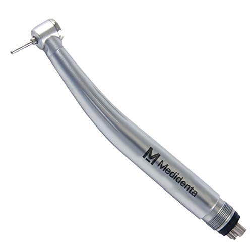 MEDIDENTA Air King Standard, 420k RPM High-Speed Dental Handpiece 4 Hole, Mini-Head Push Canister Type Turbine, Perfect for Pain and Sensitivity-Free Dental Appointments, Push Button