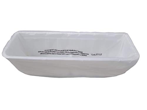 EcoLeo Liners_Compatible with LitterMaid/Nature's Miracle Waste Receptacles - Plastic-Free, Compostable Refill Bags with Handles, Use in Self-Cleaning Litter Box Waste Trays