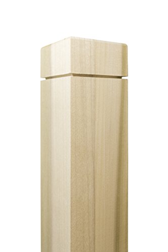 300N - Notched Newel - 3' x 48' - Clean Routed Design - Paint-Grade (Poplar)