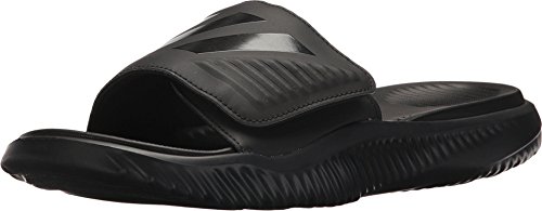 adidas Men's Alphabounce Slide Sport Sandal, Black/Black/Black, 10 M US