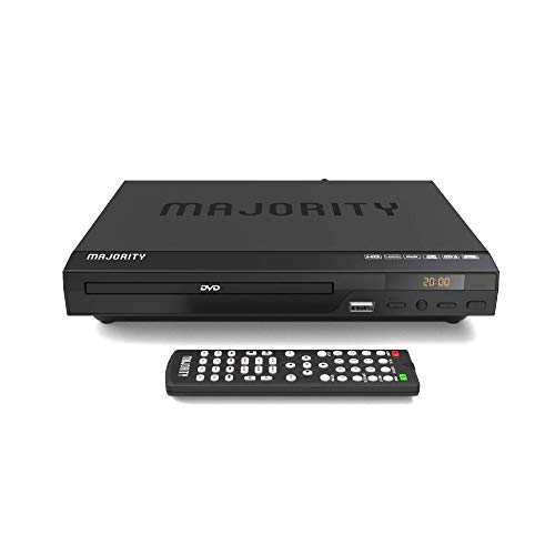 Majority Scholars Compact DVD Player, Multi-Region Region Free, USB Port, DivX, RCA & HDMI Port, Built-in PAL/NTSC System, HDMI Cable Included