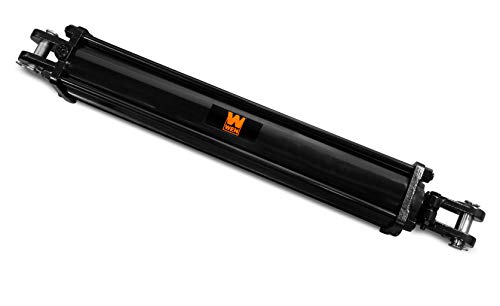 WEN TR4024 2500 PSI Tie Rod Hydraulic Cylinder with 4 in. Bore and 24 in. Stroke, Black