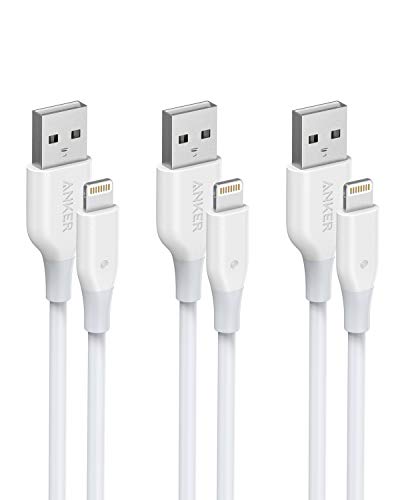 iPhone Charger Cable, Anker [3 Pack] Powerline Lightning Cable (3ft) MFi Certified - Lightning Cables for iPhone SE / 11/11 Pro / 11 Pro Max/XS/XS Max/XR/X / 8, iPad 8 and More