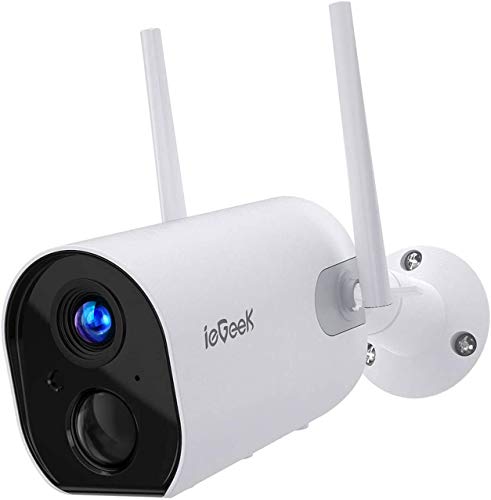 Wireless Security Camera Outdoor, Wireless Rechargeable Battery Powered Camera 10400mAh, 1080P WiFi Surveillance Camera for Home with Night Vision, Two Way Audio, PIR Motion Detection, IP65 Waterproof