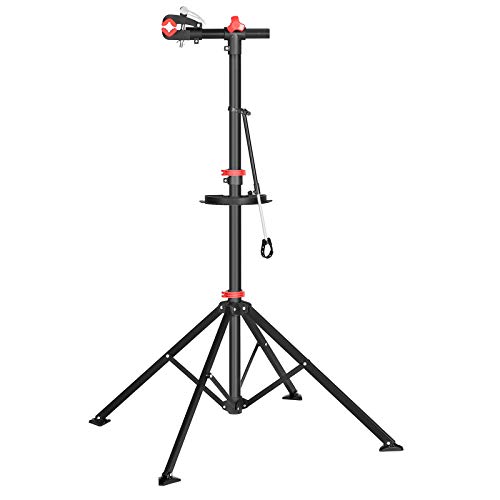 SONGMICS Bike Repair Stand with Quick Release, Black and Red USBR06B