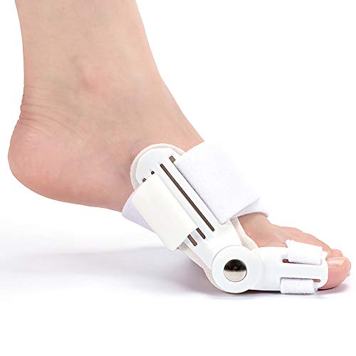 Bunion Corrector(2 Pieces)，Hallux Valgus Brace Splint Pads Bunion Big Toe Separators Straightener