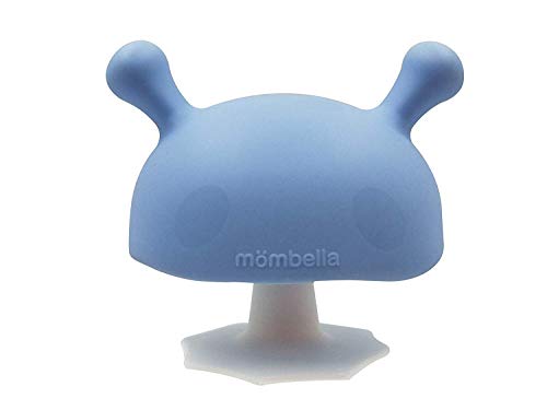 Mombella Mimi The Mushroom Soothing teether for Breast Feeding Baby who Does not take Pacifiers/Premature Baby who has weak jaw movement/0-6month with Sucking Needs