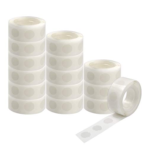 2500 PCS Glue Point Clear Balloon Glue Removable Adhesive Dots Double Sided Dots of Glue Tape for Balloons Party or Wedding Decoration,25 Rolls