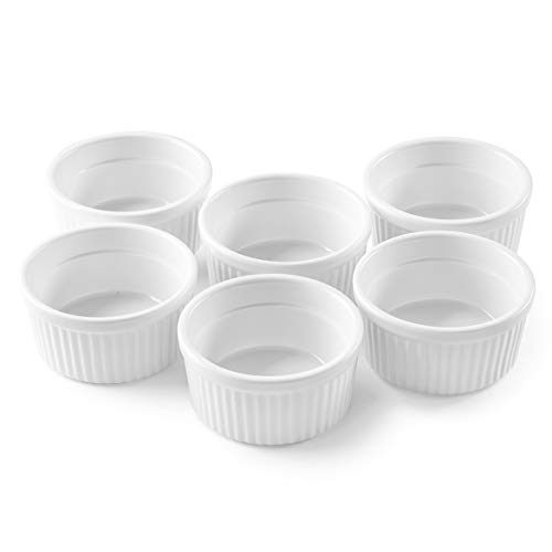 Bellemain Porcelain Ramekins, set of 6 (4 oz. white)