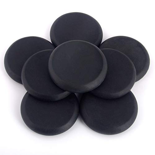 Kendal 8 Pcs Large Massage Hot Stones Set Basalt Spa Rocks Kit for Professional Salon Therapy or Home Use