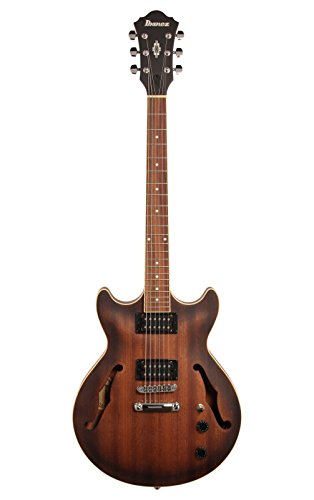 Ibanez Artcore 6 String Semi-Hollow-Body Electric Guitar, Right, Tobacco Flat (AM53TF)