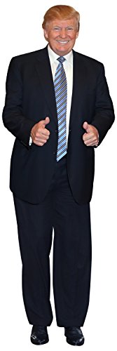 aahs!! Engraving Donald Trump Stand Up | Cardboard Cutout | 6 feet Life Size Standee Picture Poster Photo Print of President | Blue Tie