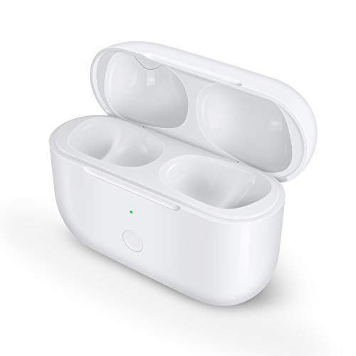 DDUAN Wireless Charging Case Compatible with Airpods Pro,Charging Case Compatible with AirPods Pro Charger Case with Bluetooth Pairing Sync Button for Airpods Pro(White)