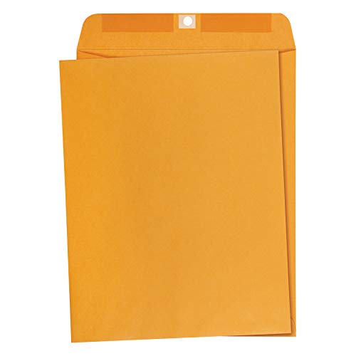 AmazonBasics 10 x 13-Inch Clasp Kraft Envelopes, Gummed, 100-Pack