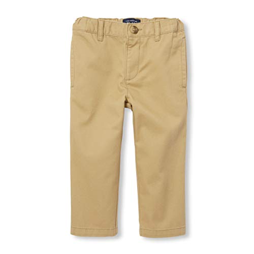 The Children's Place Boys Baby and Toddler Uniform Chino Pants, Flax, 4T