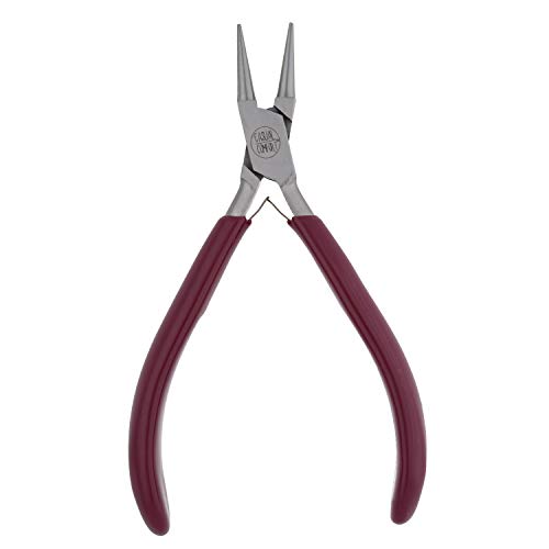 Casual Comfort Round-Nose Pliers with PVC Handle, Jewelry Making and Repair Tool