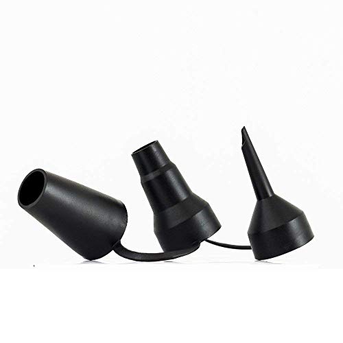 Smart Air Beds Replacement Nozzles for Air Bed Pumps (1.25'/3.1 cm Inner Diameter), Black