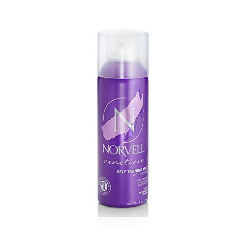 Norvell Venetian Sunless Self-Tanning Mist - Airbrush Spray Solution with Bronzer for Instant Sun Kissed Glow, 7 fl.oz.