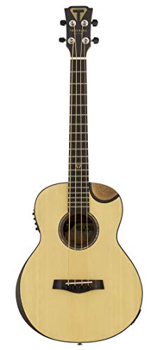 Traveler Guitar Redlands Concert 4 String Acoustic-Electric Bass Guitar, Right, Spruce (RCB SE)