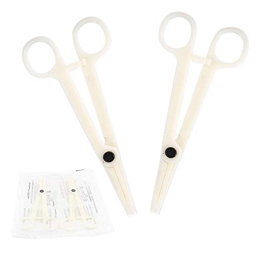 Body Piercing Forceps - WZPB 25 PCS Body Piercing Clamps Professional Nose Piercing Forceps Disposable Body Septum Forceps For Nose Belly Ear Piercing Forceps Piercing Tattoo Piercing Supplies