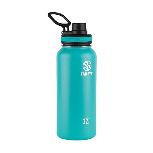 Takeya Originals Vacuum-Insulated Stainless-Steel Water Bottle, 32oz, Ocean, 32 oz