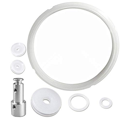 Universal Replacement Silicone Sealing Gaskets Float Valve Sealer Set for 5 or 6 Quart Pressure Cooker Models, Such as XL, YBD60-100, PPC780, PPC770 and PPC790