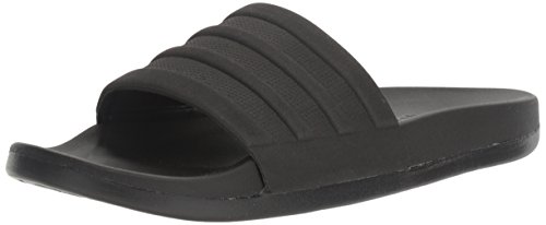 adidas Men's Adilette Comfort Slide Sandals, Black/Black, 8