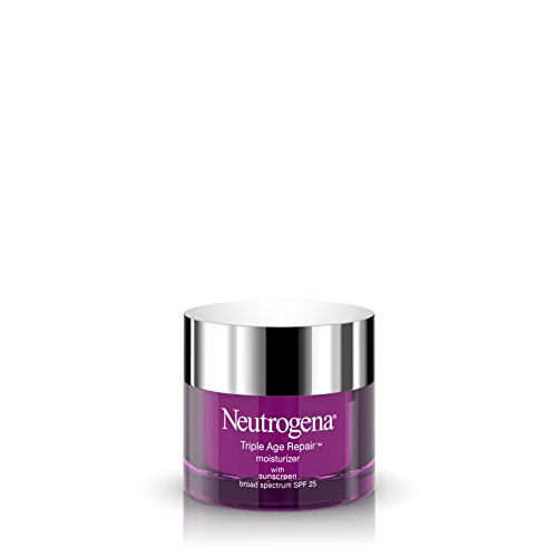 Neutrogena Triple Age Repair Anti-Aging Daily Facial Moisturizer with SPF 25 Sunscreen & Vitamin C, Firming Face & Neck Cream for Dark Spots with Glycerin & Shea Butter, 1.7 oz