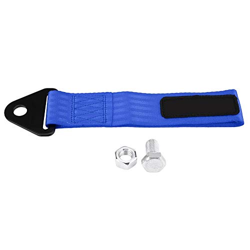Tow Strap Heavy Duty, Universal Strength Rope Winch Tow Strap for Front Rear Bumper Towing Hook, 10,000 lbs Blue