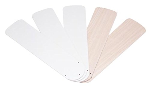 Westinghouse Lighting 7741100 42-Inch White/Bleached Oak Replacement Fan Blades, Five-Pack