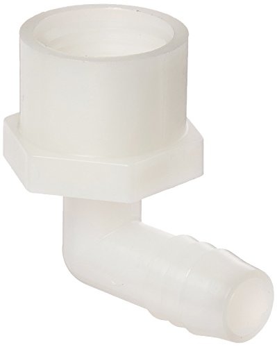 Parker Hannifin 370HB-8-8N Par-Barb Nylon Female Elbow Fitting, 90 Degree Angle, 1/2' Hose Barb x 1/2' Female NPT, White