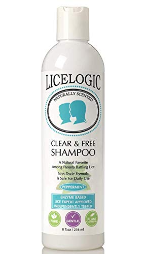 LiceLogic Head Lice Shampoo Made with Natural LiceZyme | Non Toxic Lice Treatment for Kids Safe for Daily Use | Kills Super Lice, Eggs and Nits Naturally with No Harsh Chemicals | 8 oz