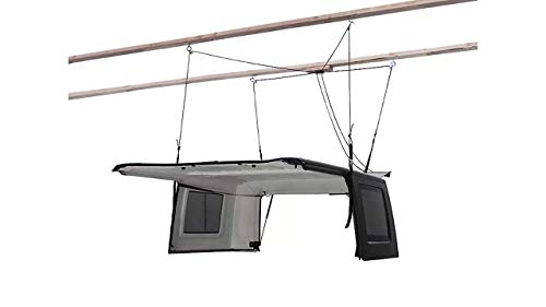 HARKEN Jeep Hardtop Overhead Garage Storage Hoist | Wrangler and Gladiator Compatible | 6:1 Mechanical Advantage