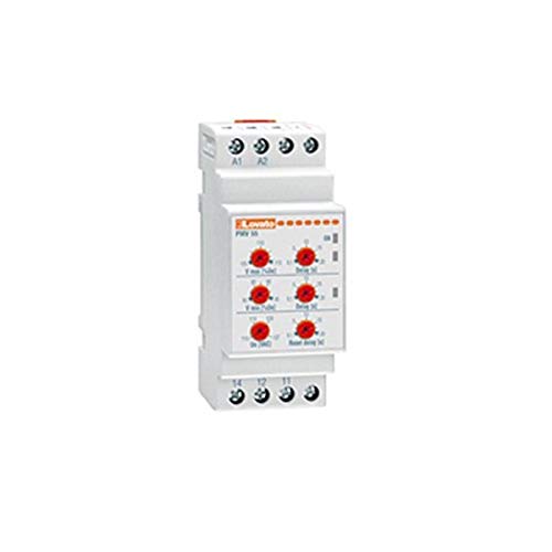 Lovato Electric PMV55A240 Inc - Voltage Monitoring Relay for Single-Phase System, Minimum and Maximum AC Voltage, 208-240Vac 50/60Hz