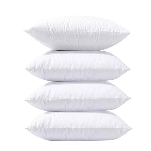 Phantoscope 20 x 20 Pillow Inserts, Set of 4 Hypoallergenic Square Form Decorative Throw Pillow Inserts Couch Sham Cushion Stuffer - 20 inches