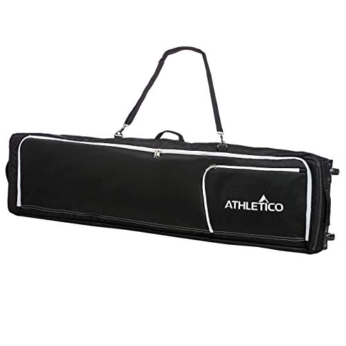 Athletico Conquest Padded Snowboard Bag with Wheels - Travel Bag for Single Snowboard and Snowboard Boots (Black, 175 cm)