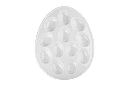 BIA Cordon Bleu Specialty Dishes Oval Egg Plate, White