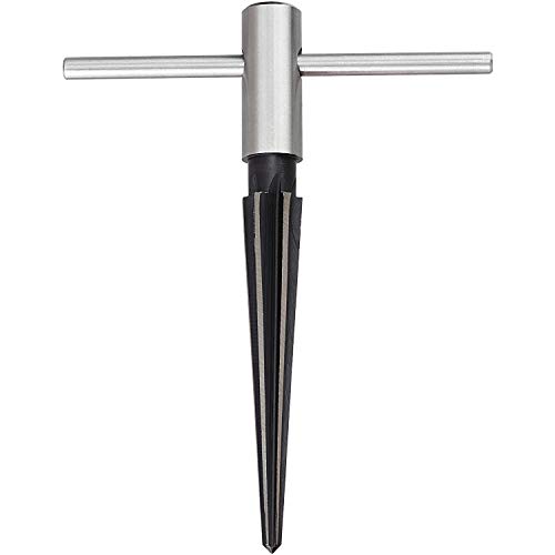 PAGOW T Handle Taper Reamer, 5-16mm Tapered 6 Hand Held Fluted Chamfer Reaming, Repairman's Bridge Pin Hole Reamer Woodworker Cutting Tools