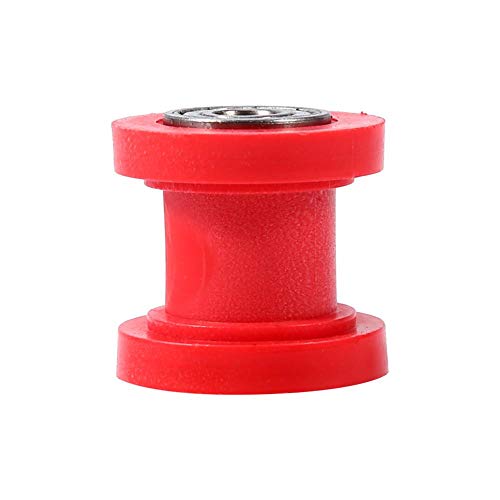Drive Chain Roller, 8mm Chain Roller Slider Tensioner Wheel Guide Pit Dirt Mini Bike Moto Atv 4 Colors for Choice(Red)