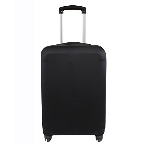 Explore Land Travel Luggage Cover Suitcase Protector Fits 18-32 Inch Luggage (Black, S(18-22 inch Luggage))