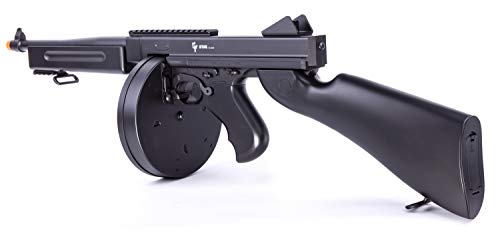 GameFace ASRGTH Electric Full/Semi-Auto Airsoft Submachine Gun With Battery And Charger, Black