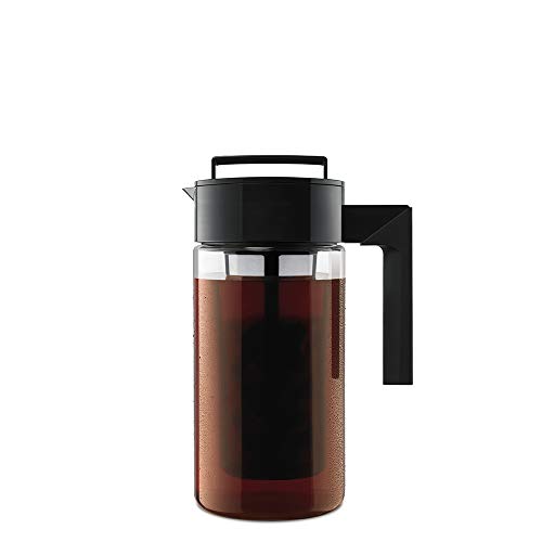 Takeya Patented Deluxe Cold Brew Coffee Maker, One Quart, Black