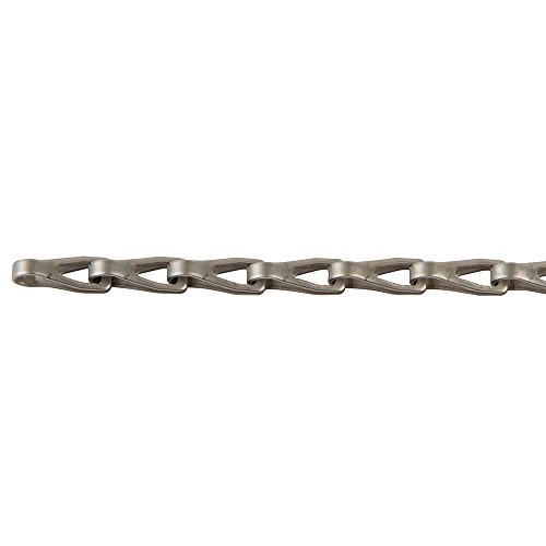 Perfection Chain Products 55144 #25 Stamp Sash Chain, Stainless Steel Clean, 10 FT Carton