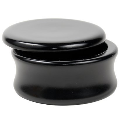 Genuine Mango Wood Shave Soap Bowl - Black Laquer from Parker Safety Razor