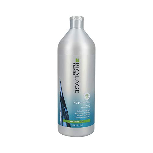 BIOLAGE Advanced Keratindose Shampoo | Moisturizes To Fight Frizz & Hair Damage |Sulfate, Paraben-Free | For Overprocessed, Damaged Hair | 33.8 Fl. Oz